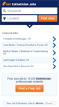 Mobile Screenshot of getestheticianjobs.com